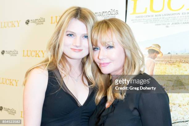 Sophia De Mornay-O'Neal and Rebecca De Mornay attend the premiere of Magnolia Pictures' "Lucky" at Linwood Dunn Theater on September 26, 2017 in Los...