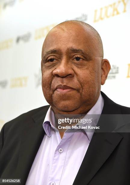 Actor Barry Shabaka Henley attends the Los Angeles premiere of 'Lucky' at Linwood Dunn Theater on September 26, 2017 in Los Angeles, California.