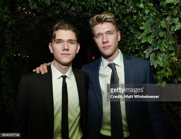 Devan Key and Collin Key at go90 + Streamys After Party at Poppy on September 26, 2017 in Los Angeles, California.