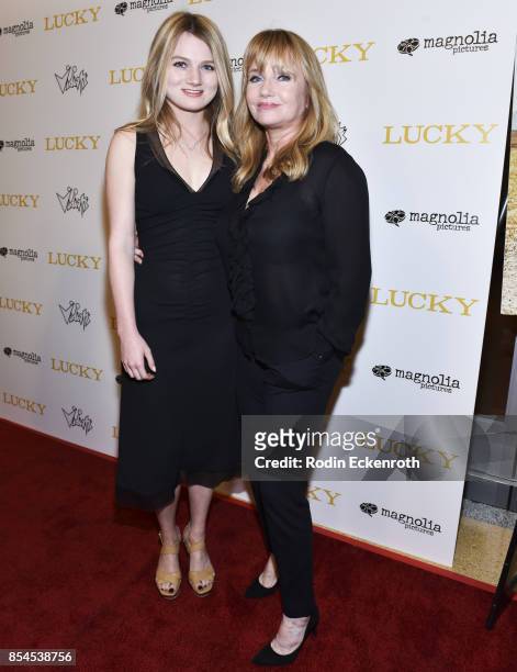 Actress Rebecca De Mornay and Sophia De Mornay-O'Neal attend the premiere of Magnolia Pictures' "Lucky" at Linwood Dunn Theater on September 26, 2017...
