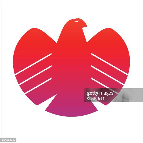 eagle icon - golden eagle stock illustrations