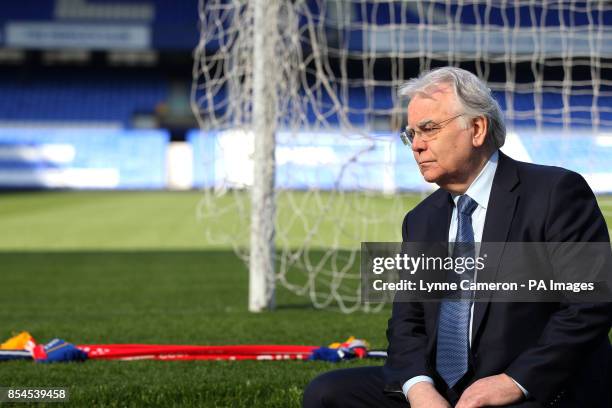 Everton chairman Bill Kenwright during the screening of the Hillsborough 25th Anniversary Memorial Service at Goodison Park, Liverpool.