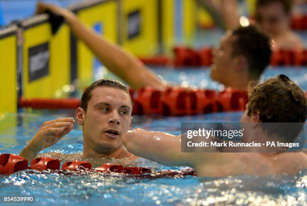 Daniel Fogg Competing in the Mens Open 1500m Freestyle Final during the 2014 British Gas Swimming Championships at Tollcross International Swimming...