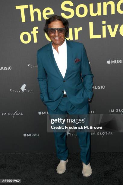 Johnny Mathis attends the Apple Music Los Angeles Premiere Of "Clive Davis: The Soundtrack Of Our Lives" at Pacific Design Center on September 26,...
