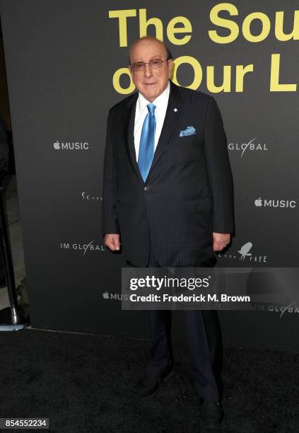 Clive Davis attends the Apple Music Los Angeles Premiere Of "Clive Davis: The Soundtrack Of Our Lives" at Pacific Design Center on September 26, 2017...