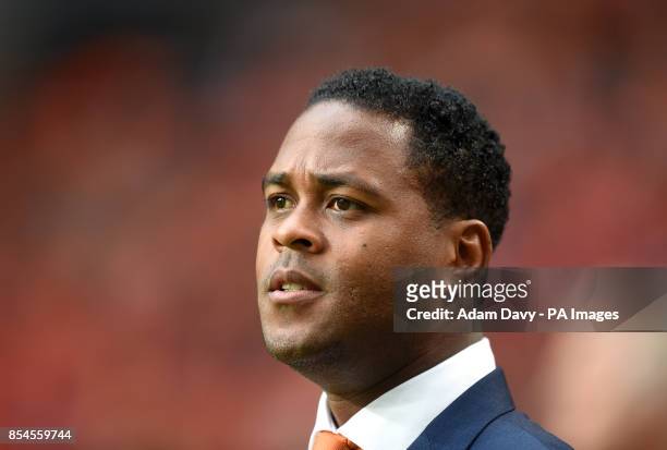 Netherlands' assistant manager Patrick Kluivert before kick-off