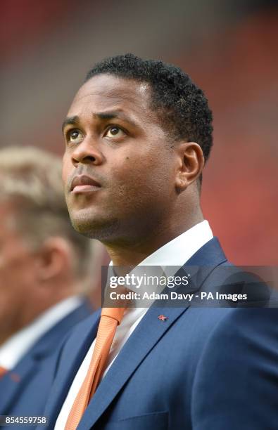 Netherlands' assistant manager Patrick Kluivert before kick-off