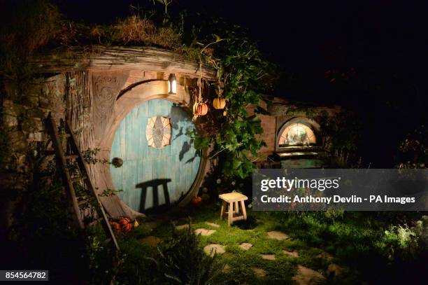 General view of Hobbiton, the film set for the Hobbit and Lord of the Rings, near Hamilton, New Zealand PRESS ASSOCIATION Photo. Picture date:...