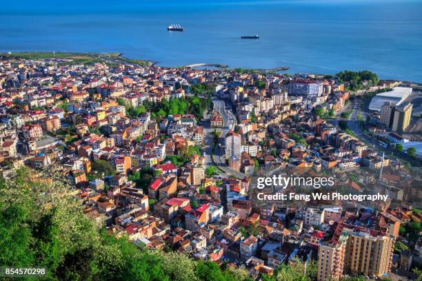 cityscape, trabzon, black sea region, turkey - trabzon 個照片及圖片檔