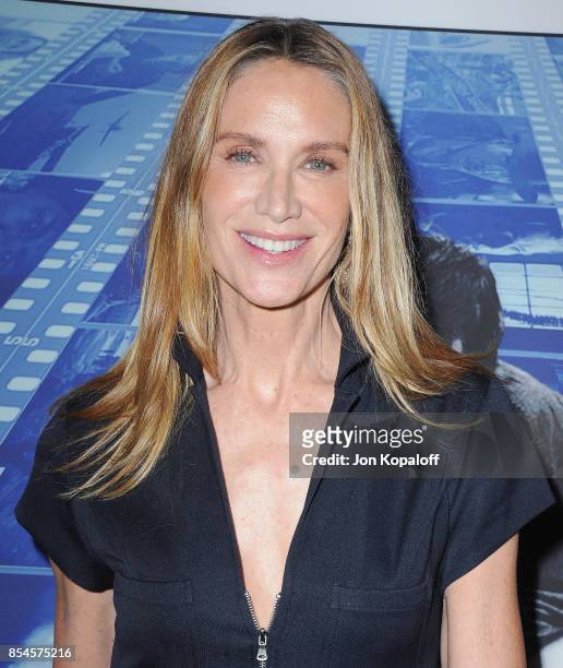 Kelly Lynch arrives at the HBO Premiere "Spielberg" at Paramount Studios on September 26, 2017 in Hollywood, California.