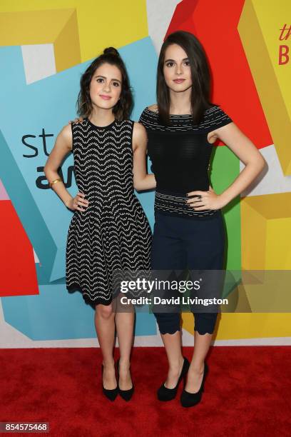 Laura Marano and Vanessa Marano attend the 7th Annual 2017 Streamy Awards at The Beverly Hilton Hotel on September 26, 2017 in Beverly Hills,...