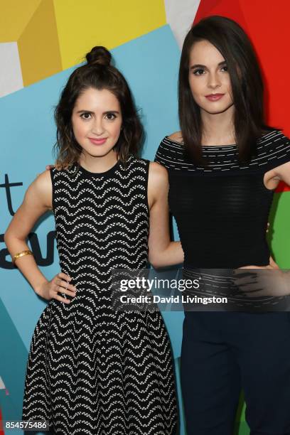 Laura Marano and Vanessa Marano attend the 7th Annual 2017 Streamy Awards at The Beverly Hilton Hotel on September 26, 2017 in Beverly Hills,...