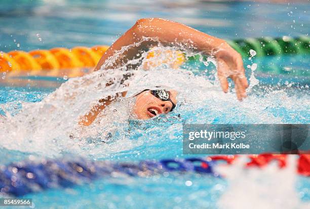 Stephanie Rice of St Peters Western competes in the women's 200 metres freestyle final during day one of the 2009 Australian Swimming Championships...