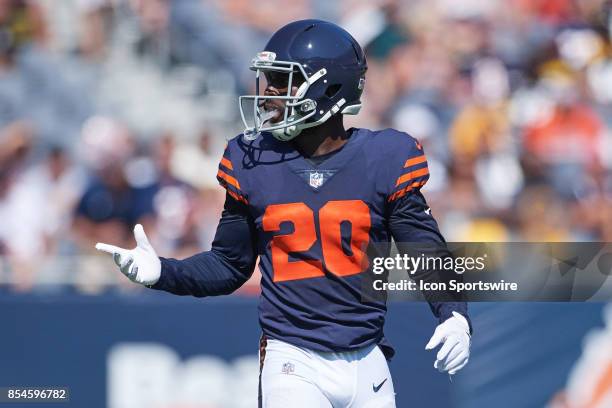 Chicago Bears defensive back Prince Amukamara looks on during an NFL football game between the Pittsburgh Steelers and the Chicago Bears on September...