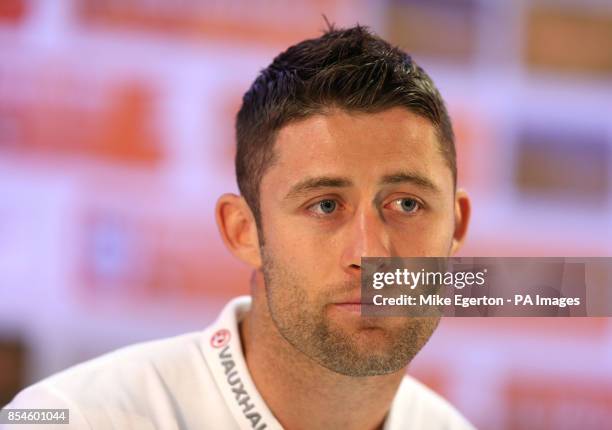 England's Gary Cahill during a Press Conference at Urca Military Training Ground, Rio de Janeiro, Brazil.