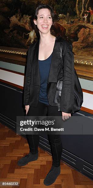 Rebecca Hall attends the launch party for the Victoria & Albert Museum's new theatre and performance galleries, which were opened by Sir Peter Hall...