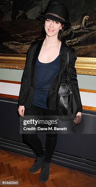 Rebecca Hall attends the launch party for the Victoria & Albert Museum's new theatre and performance galleries, which were opened by Sir Peter Hall...