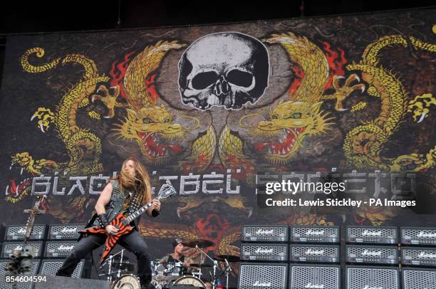 Zakk Wylde of Black Label Society performs during day one of the 2014 Download Festival at Donington Park. PRESS ASSOCIATION Photo. Picture date:...