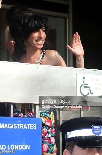 Singer Amy Winehouse arrives at Westminster Magistrates Court to face charges of common assault on March 17, 2009 in London. The soul singer is...