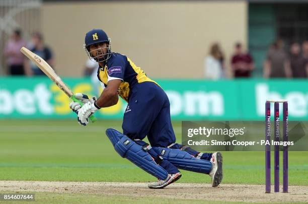 Birmingham Bears' Ateeq Javid bats during Natwest T20 Blast match Trent Bridge, Nottingham.