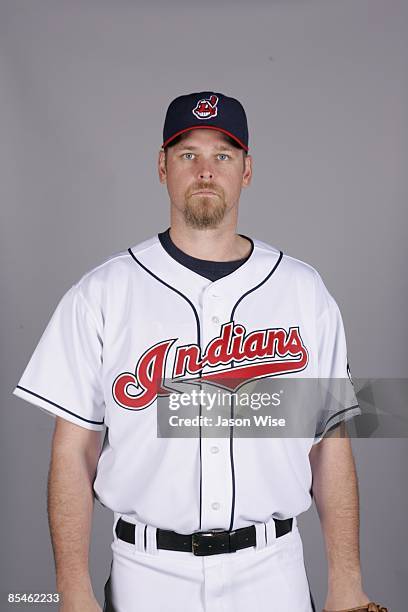 Kerry Wood of the Cleveland Indians poses during Photo Day on Saturday, February 21, 2009 at Goodyear Ballpark in Goodyear, Arizona.