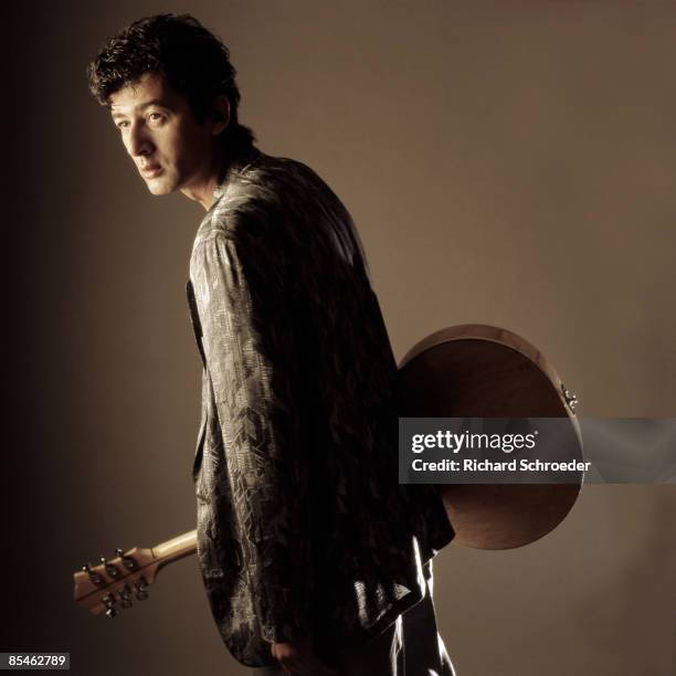 Singer Alain Bashung poses at a portrait session in Paris on June 10, 1986. .