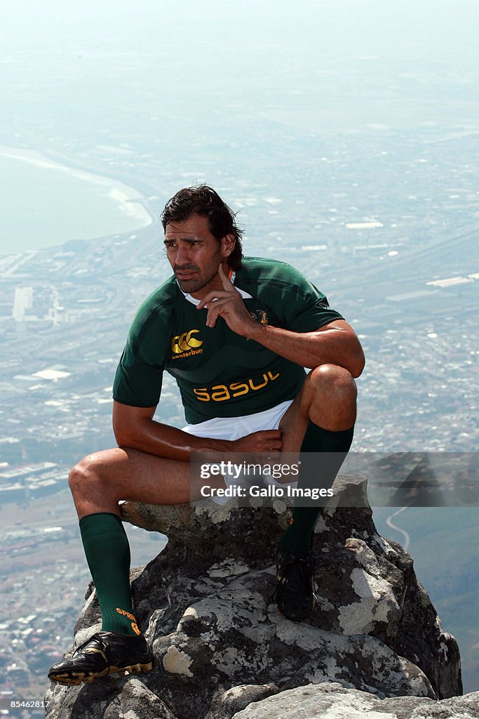 Springboks Participate In A Sky TV Shoot For Lions Tour