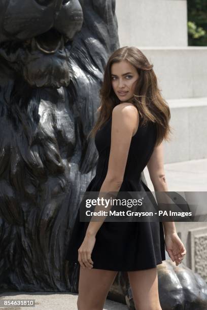 Irina Shayk who plays Megara during a photo call for Paramount Pictures' new film Hercules in Trafalgar Square, London.