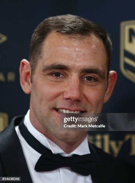 Cameron Smith arrives ahead of the 2017 Dally M Awards at The Star on September 27, 2017 in Sydney, Australia.