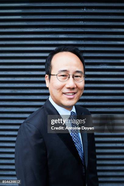 Violinist and activist Hyung Joon Won is photographed for Le Temps on September 8, 2017 in Paris, France.