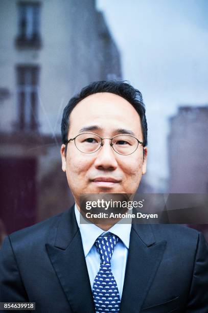 Violinist and activist Hyung Joon Won is photographed for Le Temps on September 8, 2017 in Paris, France.