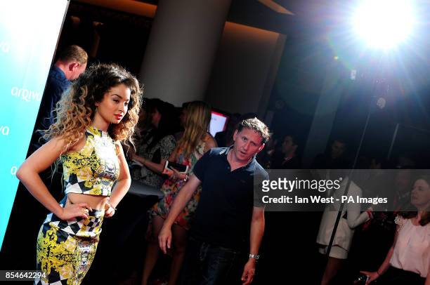 Ella Eyre arriving at the Arqiva Commercial Radio Awards at the Westminster Bridge Park Plaza Hotel, London.