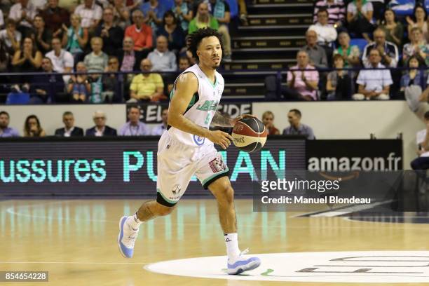 Kyan Anderson of Pau during the Pro A match between Pau Orthez Lacq and Nanterre 92 on September 26, 2017 in Pau, France.