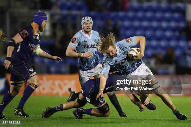 Matt Matich of Northland in action during the round seven Mitre 10 Cup match between Northland and Otago at Toll Stadium on September 27, 2017 in...