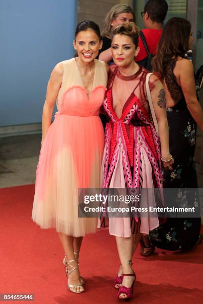 Elena Anaya and Dolores Fonzi attend 'La Cordillera' premiere during 65th San Sebastian Film Festival on September 26, 2017 in San Sebastian, Spain.