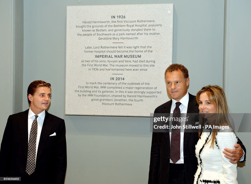 Lord Rothermere with his wife Claudia and son Vere at the Rothermere ...