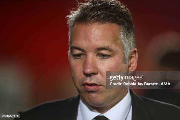 Darren Ferguson head coach / manager of Doncaster Rovers during the Sky Bet League One match between Doncaster Rovers and Shrewsbury Town at Keepmoat...