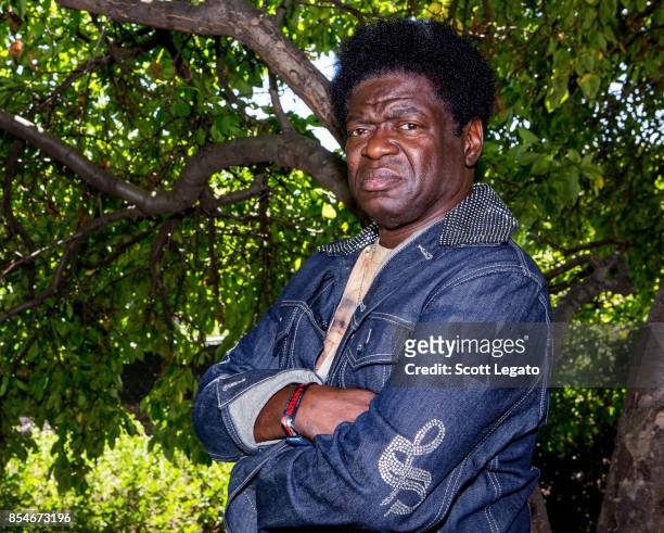 Charles Bradley poses backstage during Lollapalooza at Grant Park on September 3, 2013 in Chicago, Illinois.