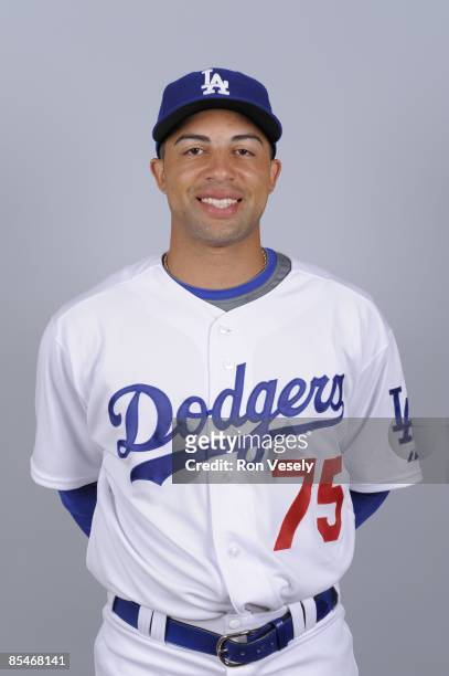 Xavier Paul of the Los Angeles Dodgers poses during Photo Day on Saturday, February 21, 2009 at Camelback Ranch in Glendale, Arizona.