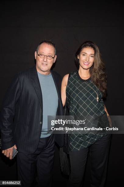 Jean Reno and Zofia Reno attend the Lanvin show as part of the Paris Fashion Week Womenswear Spring/Summer 2018 at on September 27, 2017 in Paris,...