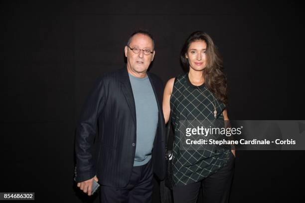 Jean Reno and Zofia Reno attend the Lanvin show as part of the Paris Fashion Week Womenswear Spring/Summer 2018 at on September 27, 2017 in Paris,...