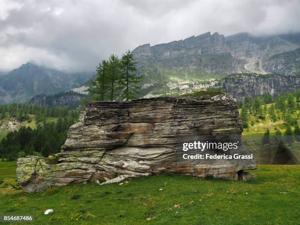 pian stalaregno, alpe veglia natural park - veglia stockfoto's en -beelden