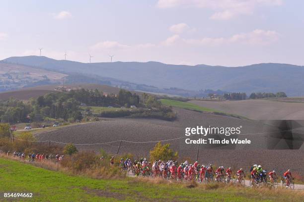 89th Giro Della Toscana 2017 / Stage 2 Landscape / Peloton / Lajatico - Volterra 531m / Memorial Alfredo Martini / GDT /