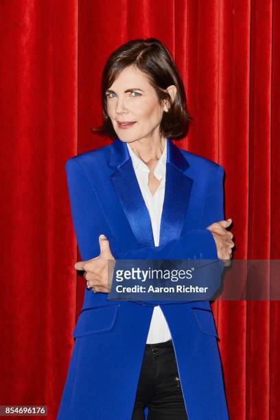 Actress Elizabeth McGovern is photographed for New York Times on August 24, 2017 at Chatwal Hotel in New York City.