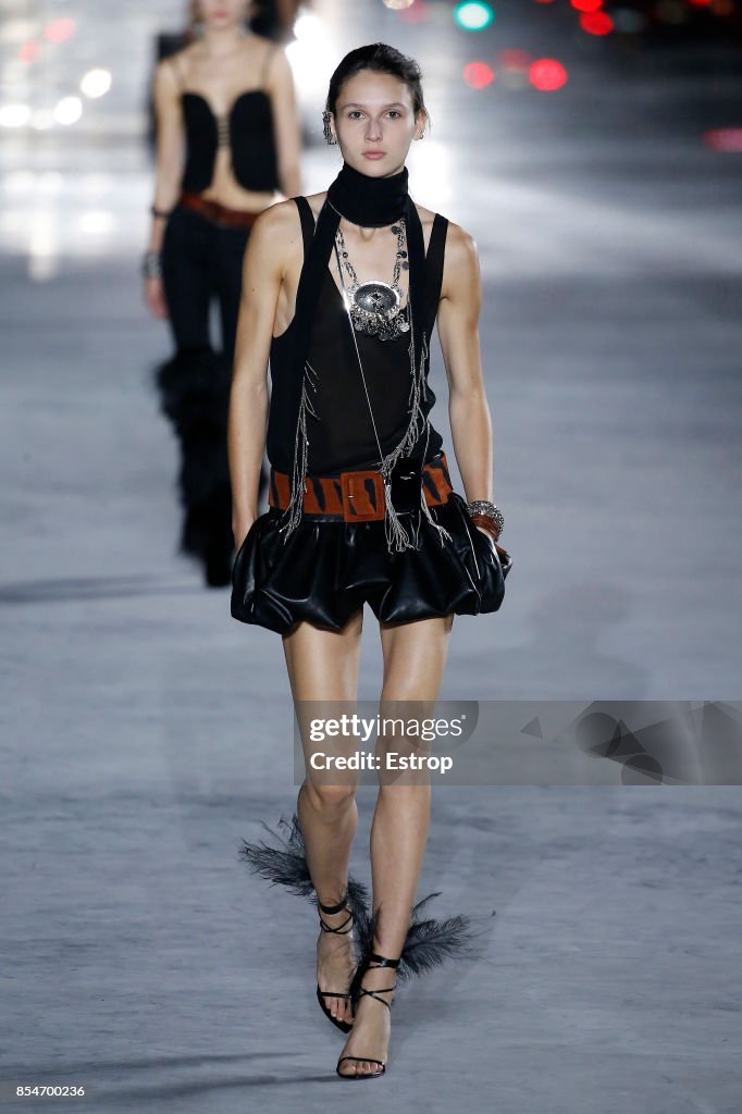 Saint Laurent : Runway -Paris Fashion Week Womenswear Spring/Summer 2018