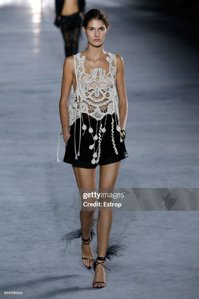 Saint Laurent : Runway -Paris Fashion Week Womenswear Spring/Summer 2018