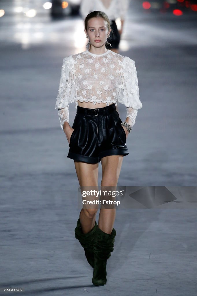 Saint Laurent : Runway -Paris Fashion Week Womenswear Spring/Summer 2018