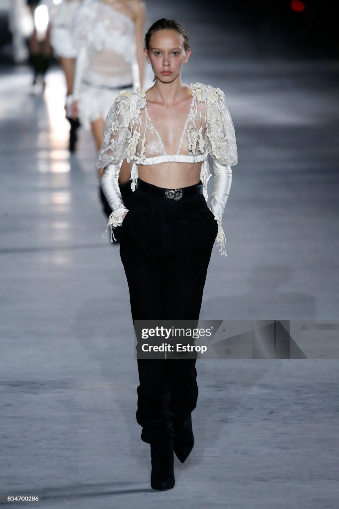 Saint Laurent : Runway -Paris Fashion Week Womenswear Spring/Summer 2018