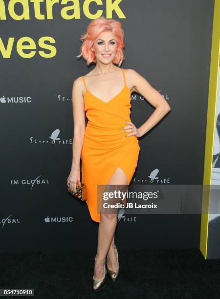 Bonnie McKee attends the premiere of Apple Music's "Clive Davis: The Soundtrack Of Our Lives" on September 26, 2017 in Los Angeles, California.