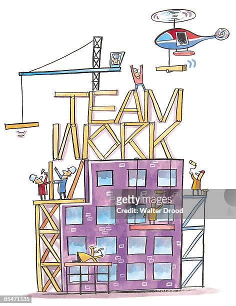 55 Scaffolding Workers Cartoon High Res Illustrations - Getty Images